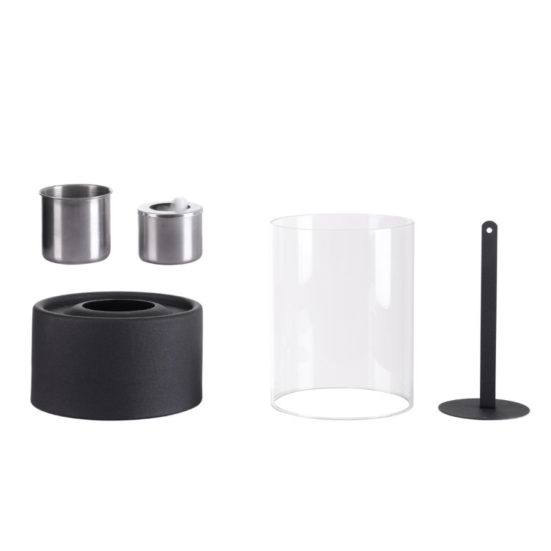 Living and Home Round Tabletop Ventless Ethanol Fireplace