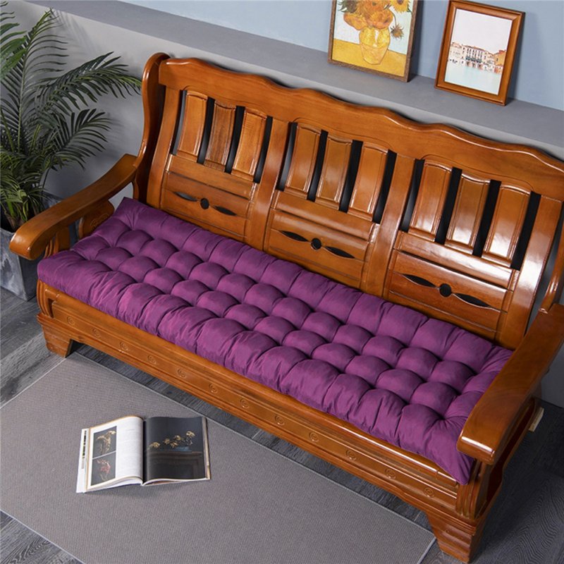 Living and Home Non-slip Sun Lounger Cushion for Garden Patio Purple, 160cm(W) x 50cm(D)