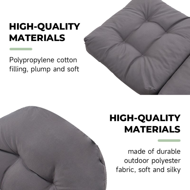 Living and Home Outdoor Waterproof Tufted Swing Seat Cushion