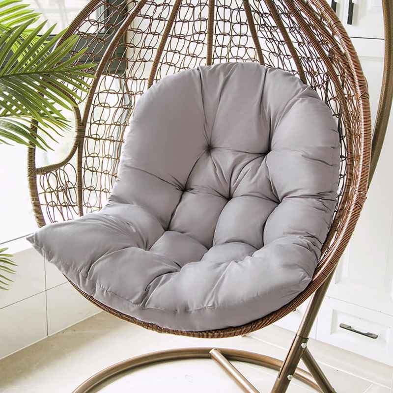 Living and Home Light Grey Thick Hanging Chair Cushion, 80cm W x 108cm H