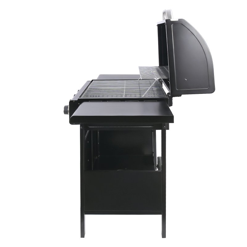 Living and Home 4-Burner Outdoor BBQ Propane Gas Grill with Wheels