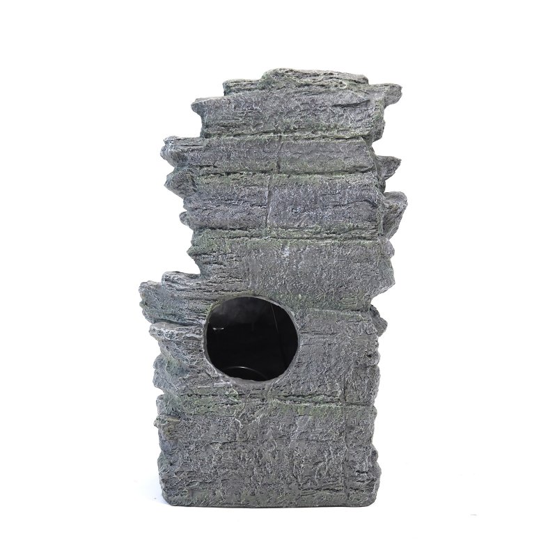 Living and Home Garden Water Feature Outdoor LED Waterfall Fountain Rockery Decor