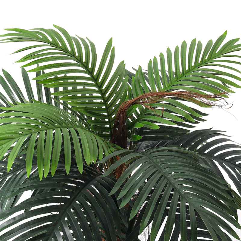 Living and Home 100cm Large Faux Palm Tree Fake Artificial Green Plants Realistic Tree Garden