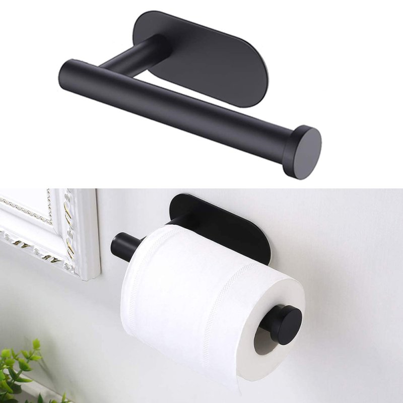 Living and Home Modern Wall Mounted Stainless Steel Toilet Paper Roll Holder for Bathroom