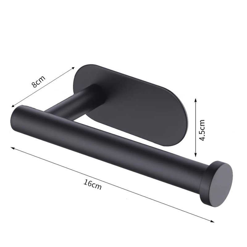 Living and Home Modern Wall Mounted Stainless Steel Toilet Paper Roll Holder for Bathroom