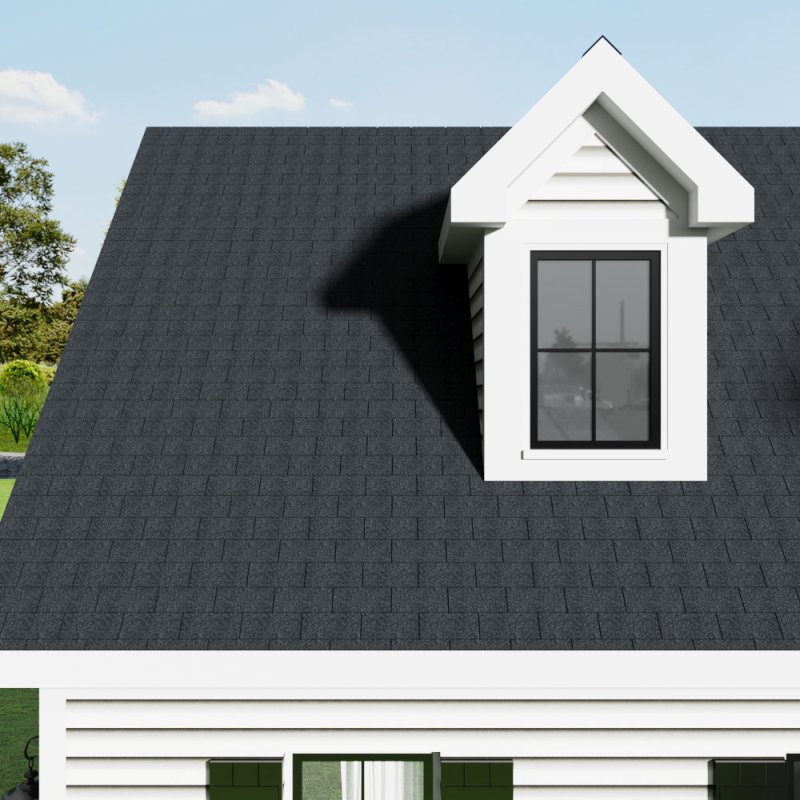 Living and Home 18Pcs 3-Tab Asphalt Shingles Bitumen Roofing, Black