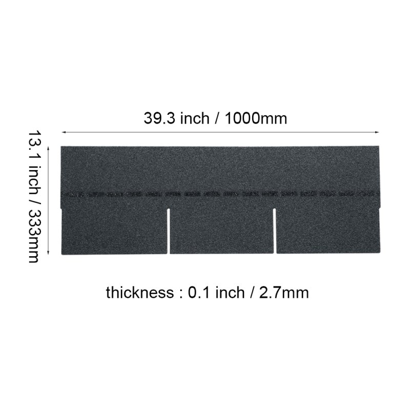 Living and Home 18Pcs 3-Tab Asphalt Shingles Bitumen Roofing, Black