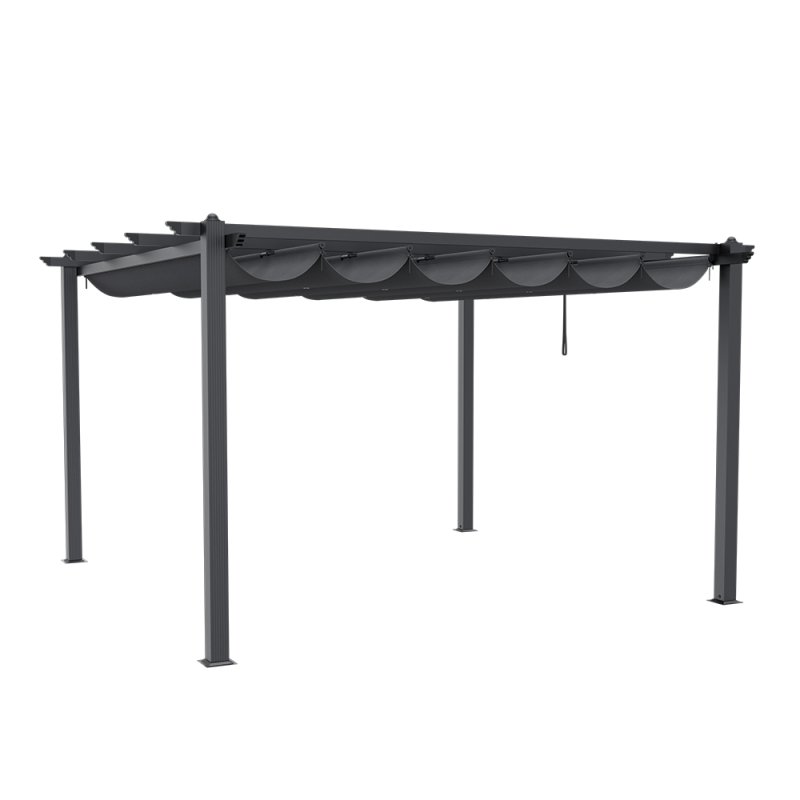 4x4M Aluminum Patio Pergola with Canopy