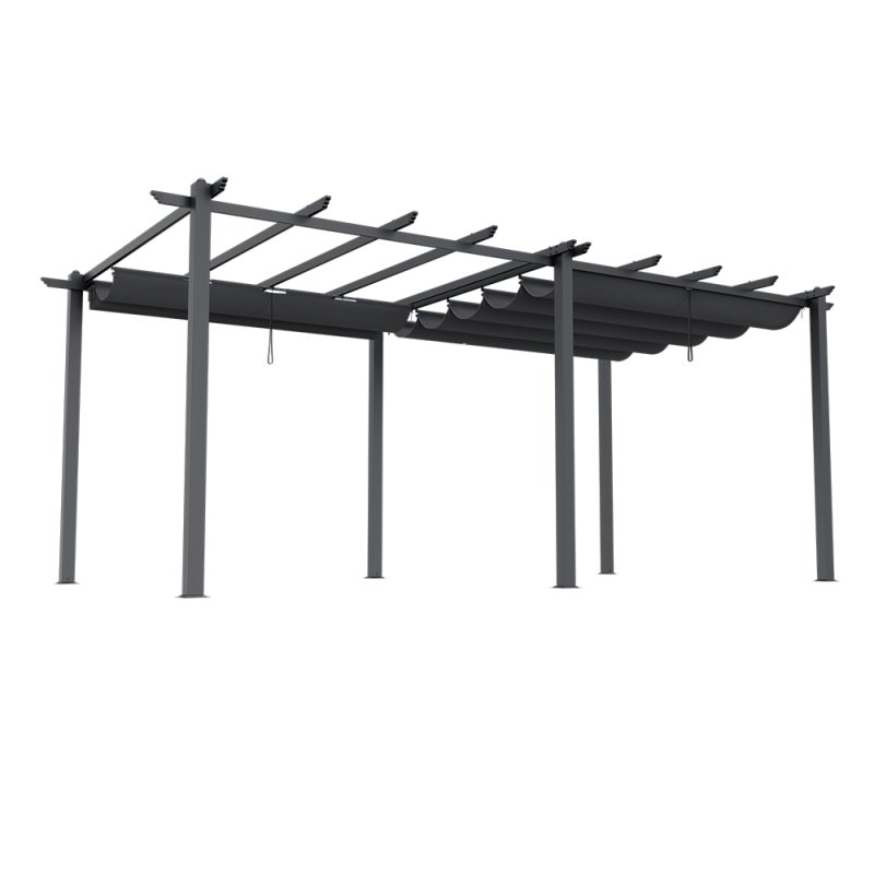 6x3M Aluminum Patio Pergola with Canopy