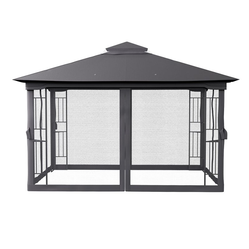 Outdoor Garden Gazebo Shade Canopy 395cm W x 295cm D x  280cm H