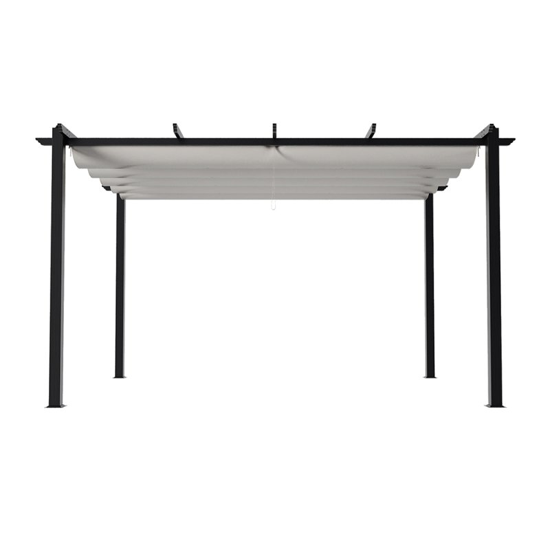 13x10ft Aluminium Pergola with Retractable Roof