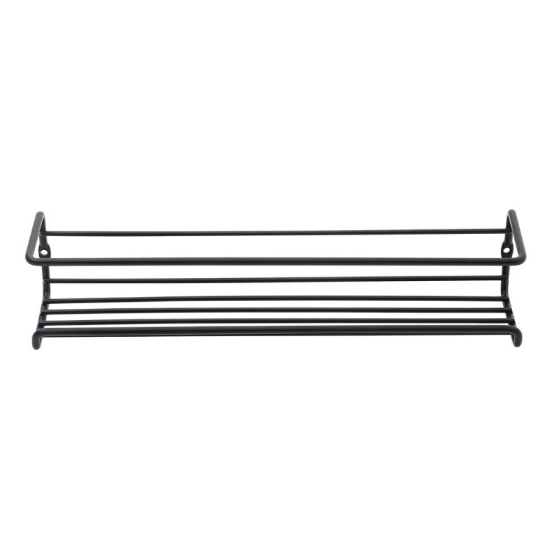 Living and Home Set of 2 Wall-Mounted Spice Racks, Black