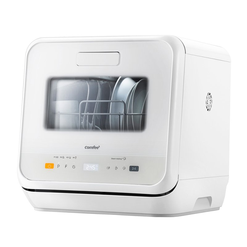 Living and Home 5L Countertop Dishwasher with 6 Wash Programs, Drying Function, Steam Sterilization