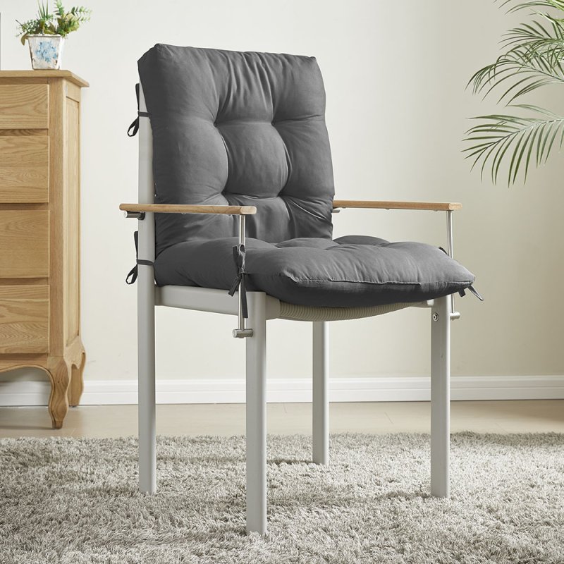 Living and Home Non-slip Garden Chair Cushion with Back