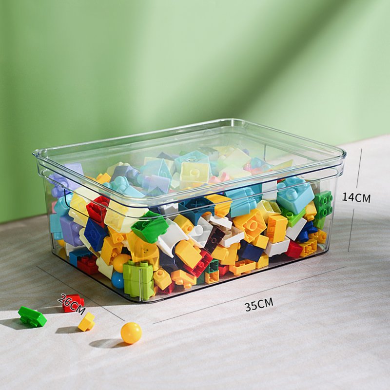 Living and Home 4Pcs Transparent Stackable Storage Box Set