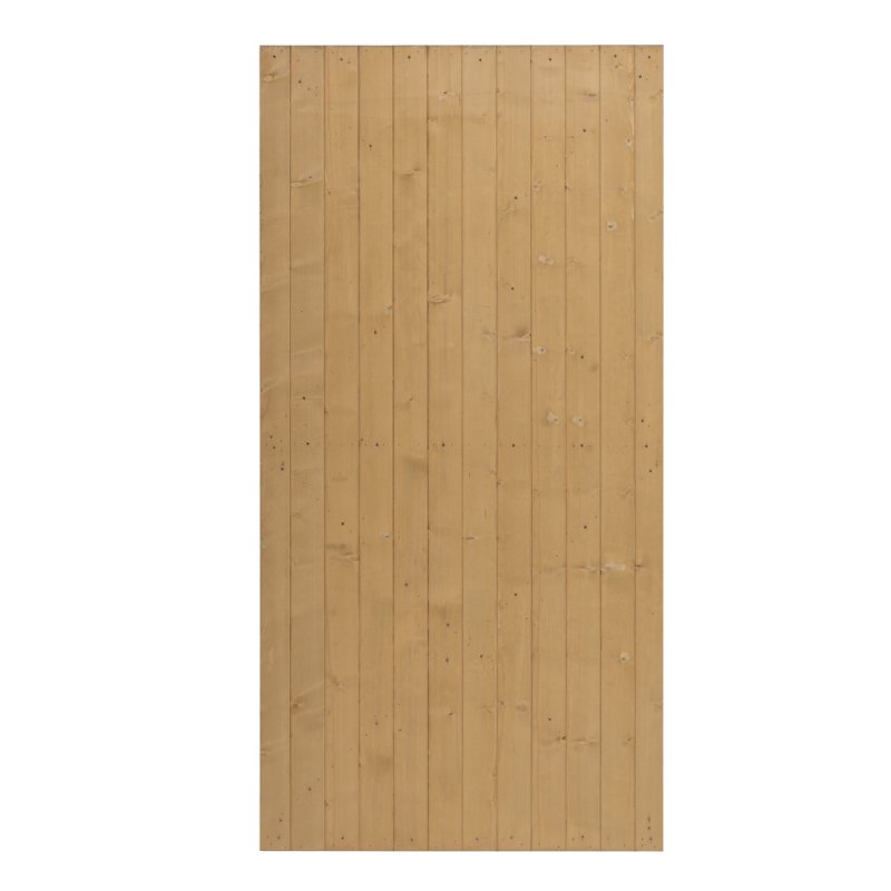 Living and Home 100cm W X 183cm H Garden Flat Top Pine Wood Gate Kit