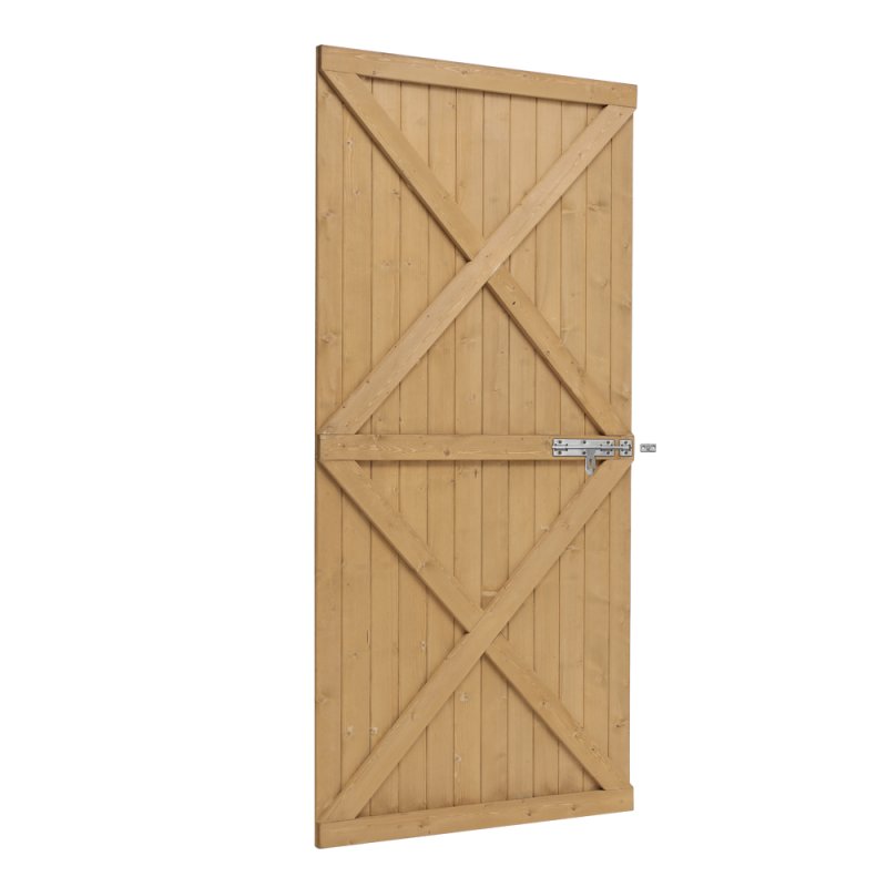 Living and Home 100cm W X 183cm H Garden Flat Top Pine Wood Gate Kit
