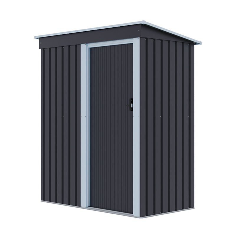5.38 x 2.89FT Outdoor Metal Storage Shed with Lockable Door