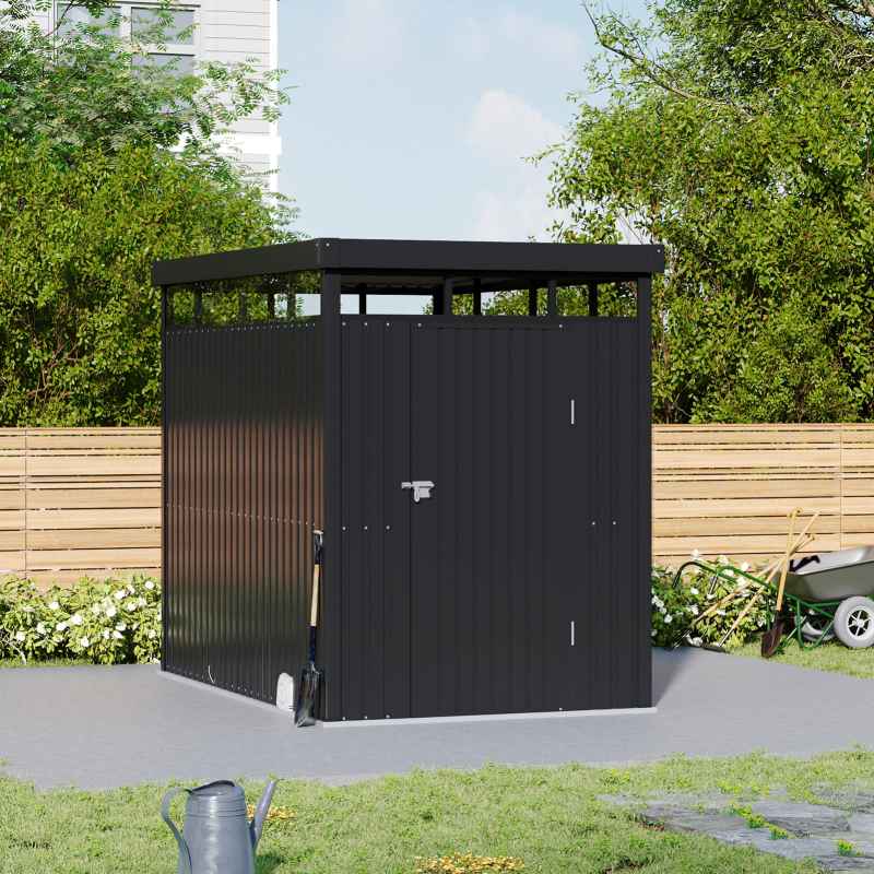 5.31 x 8.46FT Outdoor Metal Garden Storage Shed