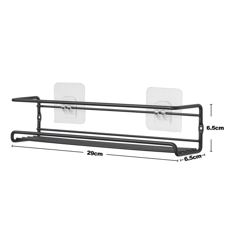Living and Home Wall Mount Metal Wire Spice Rack Set of 4