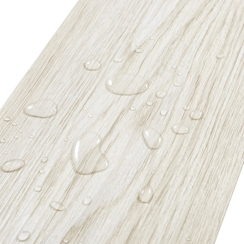 Living and Home 36pcs PVC Wooden Self-adhesive Laminate Flooring Planks for Home Decor, Light Grey