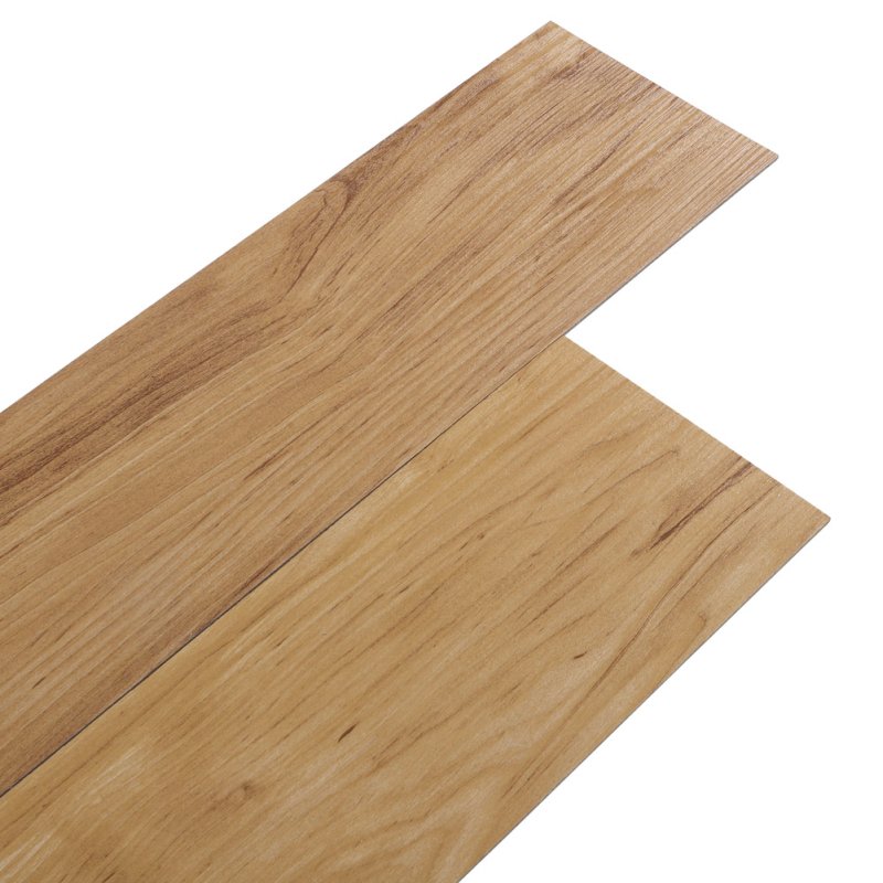 Living and Home 36pcs PVC Wooden Self-adhesive Laminate Flooring Planks for Home Decor, Brown