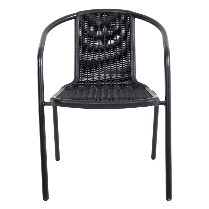 Living and Home Set of 6 PE Rattan Stacking Garden Chairs
