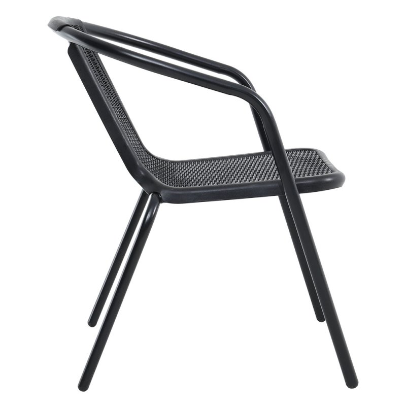 Living and Home Set of 6 PE Rattan Stacking Garden Chairs