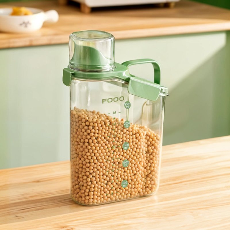 Living and Home 2.8L Transparent Airtight Food Storage Container with Measuring Cup