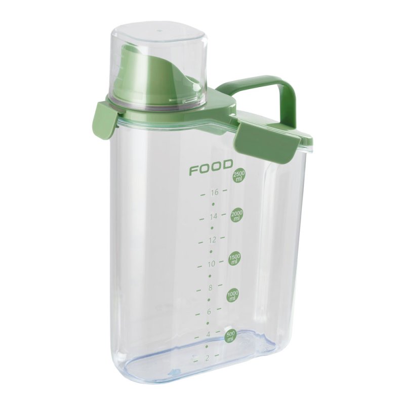 Living and Home 2.8L Transparent Airtight Food Storage Container with Measuring Cup