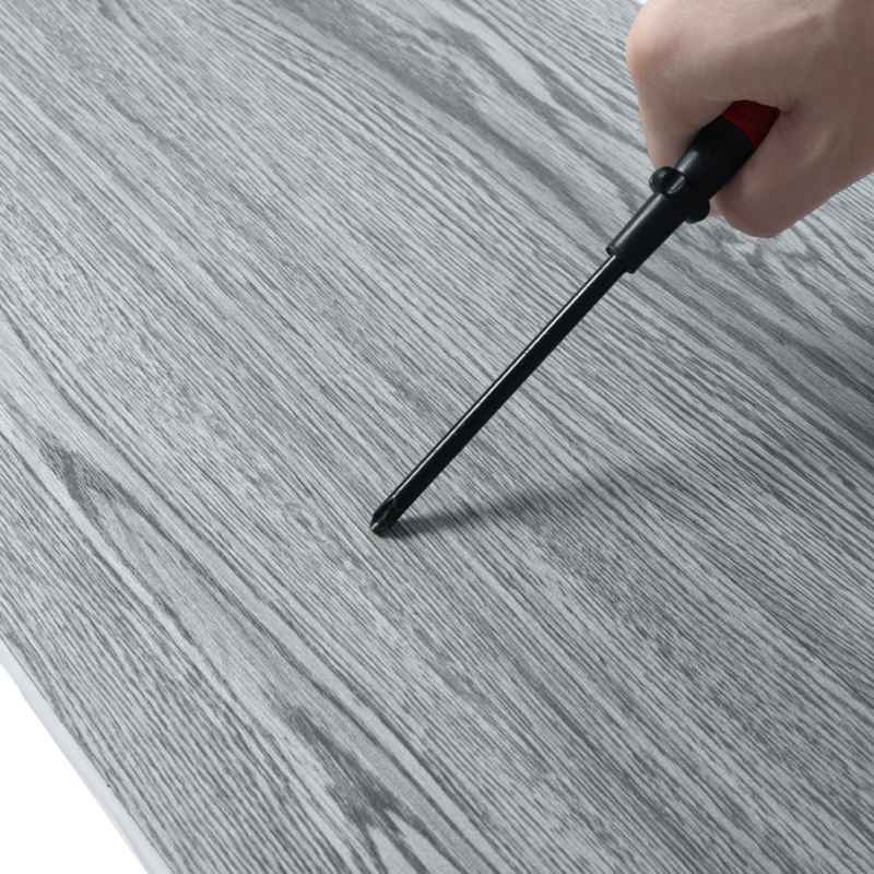 Living and Home 36pcs Rustic Style Self Adhesive Wood Plank PVC Flooring, Grey