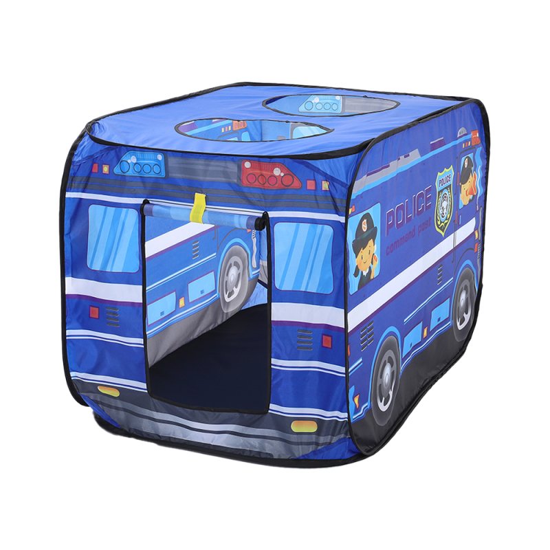 Living and Home Police Truck Foldable Tent Pop Up Kids Playhouse