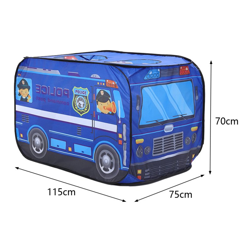 Living and Home Police Truck Foldable Tent Pop Up Kids Playhouse
