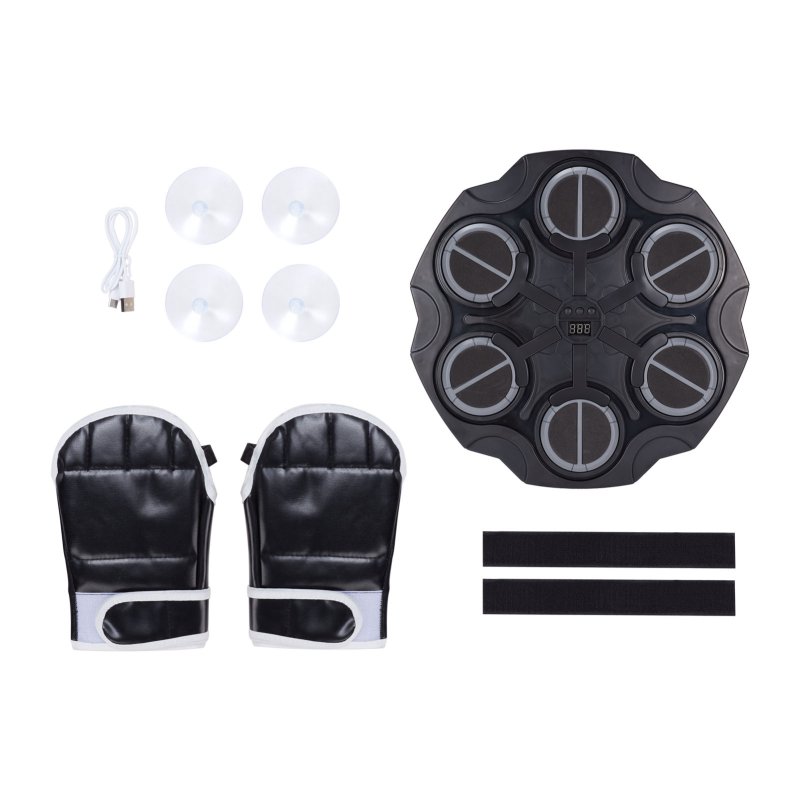 Living and Home 6-Target Music Boxing Machine with LED Light For Kids