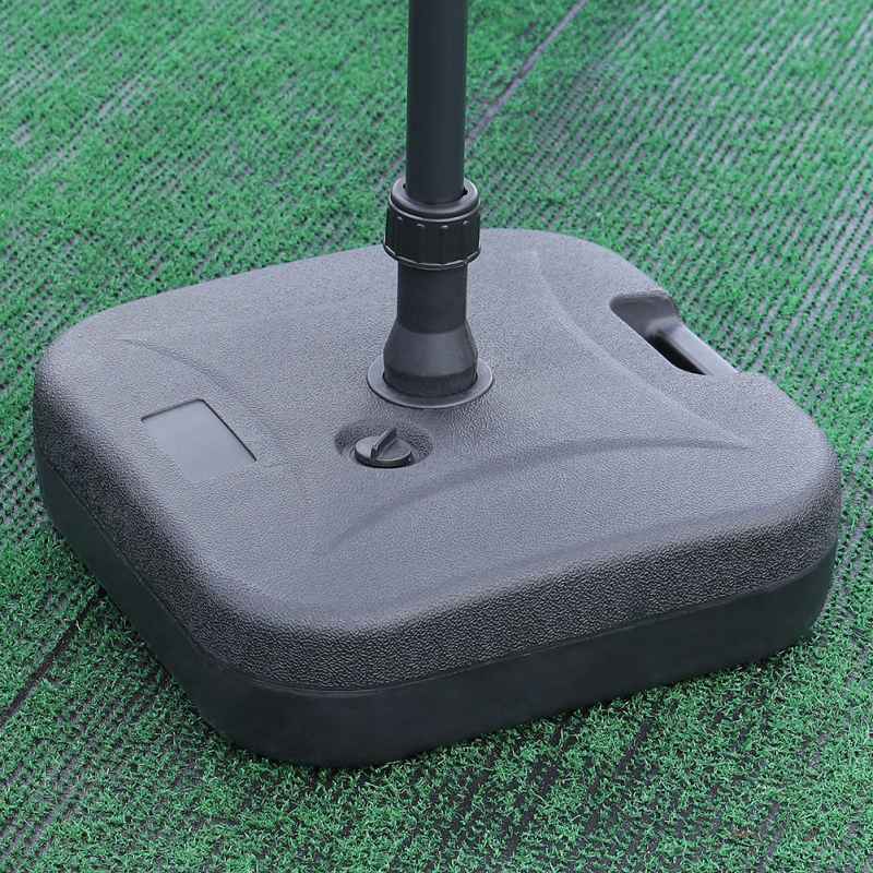 Living and Home 20kg PP Square Plastic Water and Sand Filled Freestanding Parasol Base