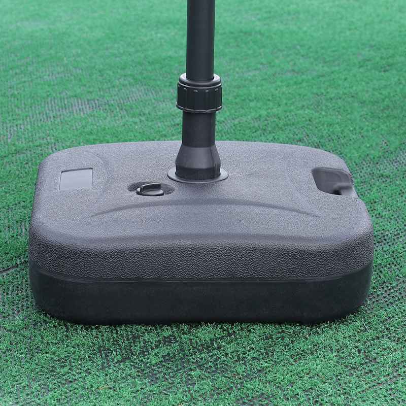 Living and Home 20kg PP Square Plastic Water and Sand Filled Freestanding Parasol Base
