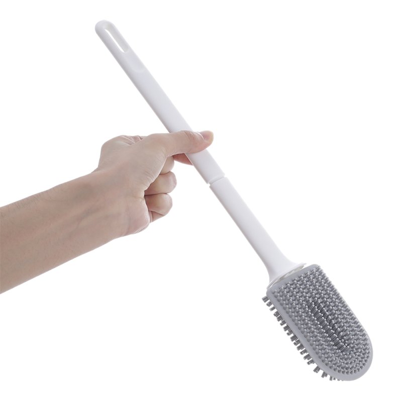 Living and Home Flexible Silicone Toilet Brush and Holder