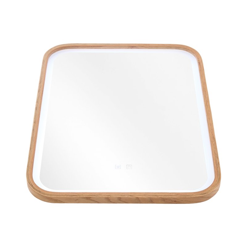 Living and Home Wall-Mounted Bathroom Adjustable LED Vanity Mirror with Demister