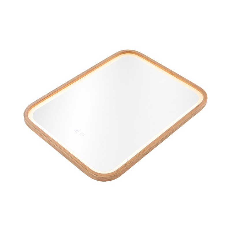 Living and Home Wall-Mounted Bathroom Adjustable LED Vanity Mirror with Demister