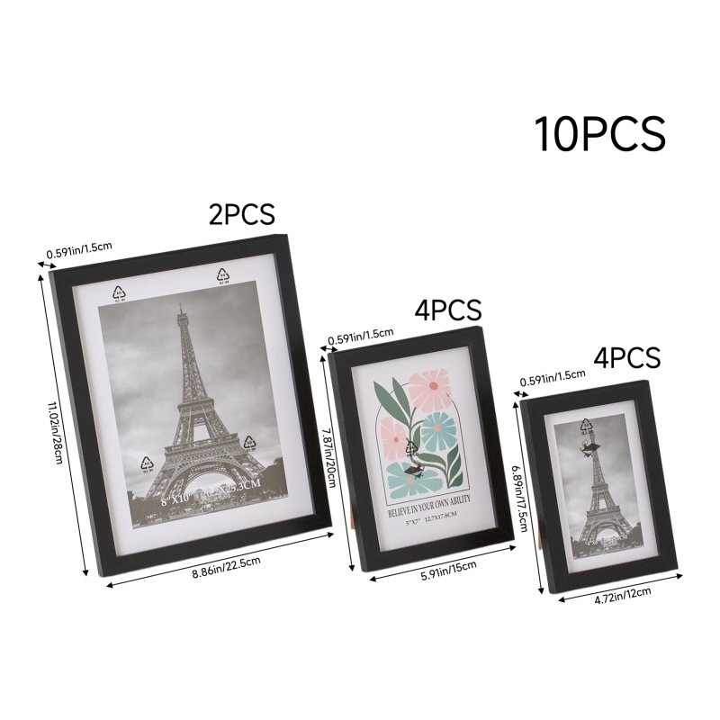 Living and Home Set of 10 Photo Frames