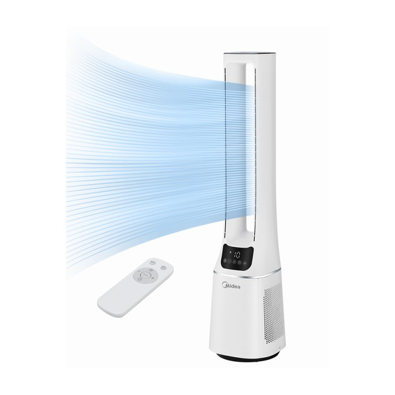 2-in-1 Air Cool & Purify Bladeless Fan, White