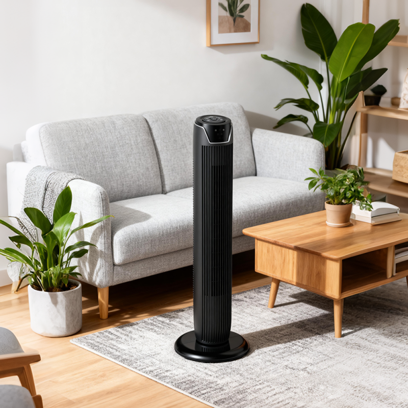 36 Inch Portable Tower Fan with Remote Control, 7H Timer, 3 Modes & Speeds, 45W