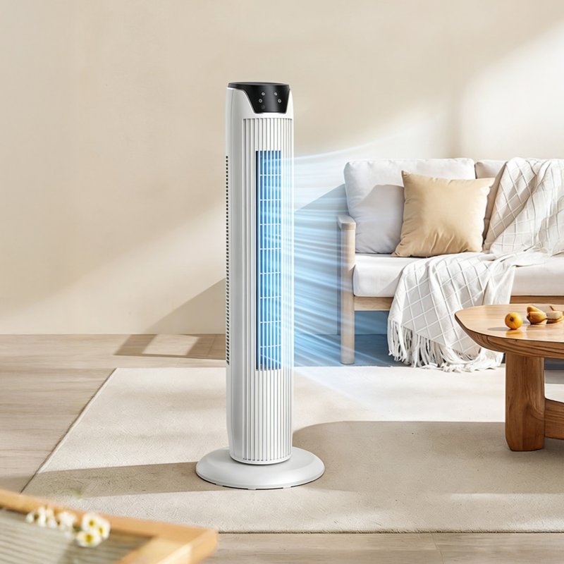 45W Tower Fan with Remote, 90° Oscillating 3-Speed & 3 Modes, 7H Timer, 92cm