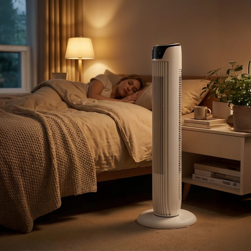 45W Tower Fan with Remote, 90° Oscillating 3-Speed & 3 Modes, 7H Timer, 92cm