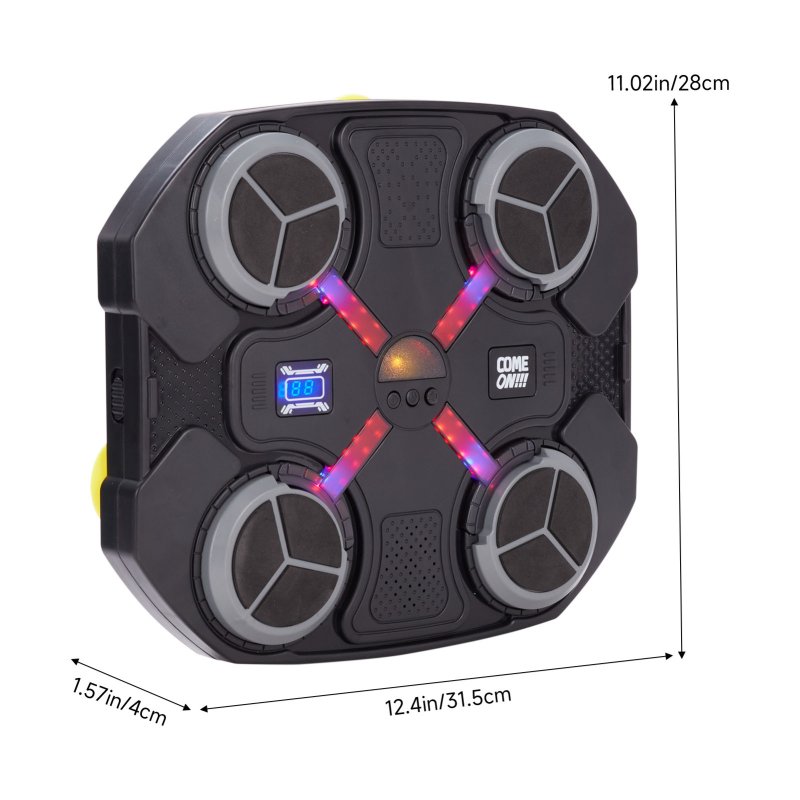 Living and Home 4-Target Music Boxing Machine with LED Light For Kids
