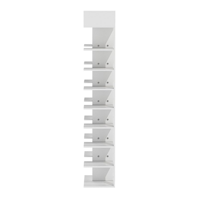 Living and Home 9 Tier Shoe Rack with Drawer Organizer Storage Shelf Hallway Shoe Rack