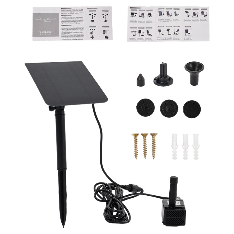 Living and Home 2.5W Solar Fountain Pump