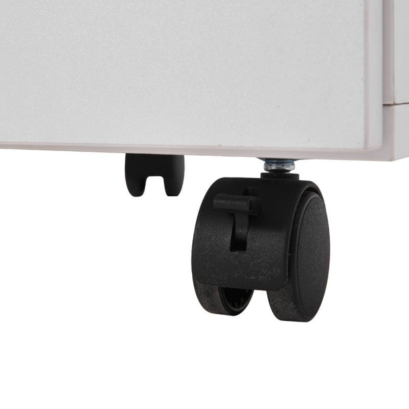 Living and Home White Manicure Table with Dust Collector and Wrist Cushion, 108 cm W x 45 cm D x 78 cm H