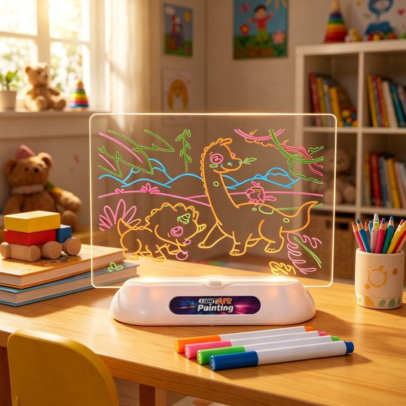 Living and Home Light Up Drawing Board for Kids, Preschool Learning Educational Toys