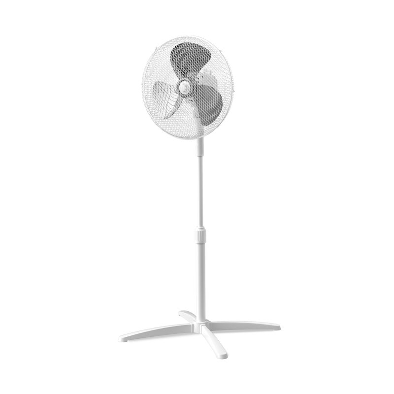 40W Electric Standing Pedestal Fan Height Adjustable with 3 Speeds 96-125cm